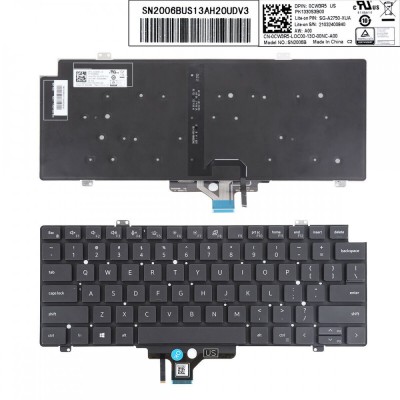 Tastatura Laptop, Dell, 0MT4H4, MT4H4, 0CW3R5, CW3R5, 08MJ5F, 8MJ5F, 0CM7JH, CM7JH, iluminata, layout US foto