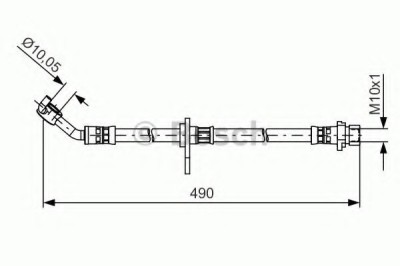Conducta / cablu frana HONDA ACCORD VIII TOURER (2008 - 2016) BOSCH 1 987 481 520 foto