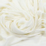 Perdea cu inele Caressa 3302, poliester, crem, 135 x 245 cm