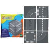 Set Placi Plastic pentru Cuburi de Constructie cu Model de Drum, CMCLASS