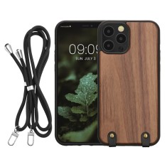 Husa Kwmobile pentru Apple iPhone 12 Pro Max, Maro, Lemn, KWM000022PE001C foto