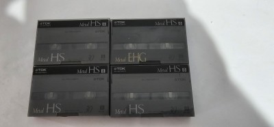 CASETA VIDEO TDK METAL HS 8MM LOT 4 BUCATI , FOLOSITE . foto