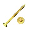 Șuruburi pentru plăci aglomerate 4,5 x 80 mm 200 bucăți cu stea I, cap înecat, filet parțial și caneluri de frezare sub cap