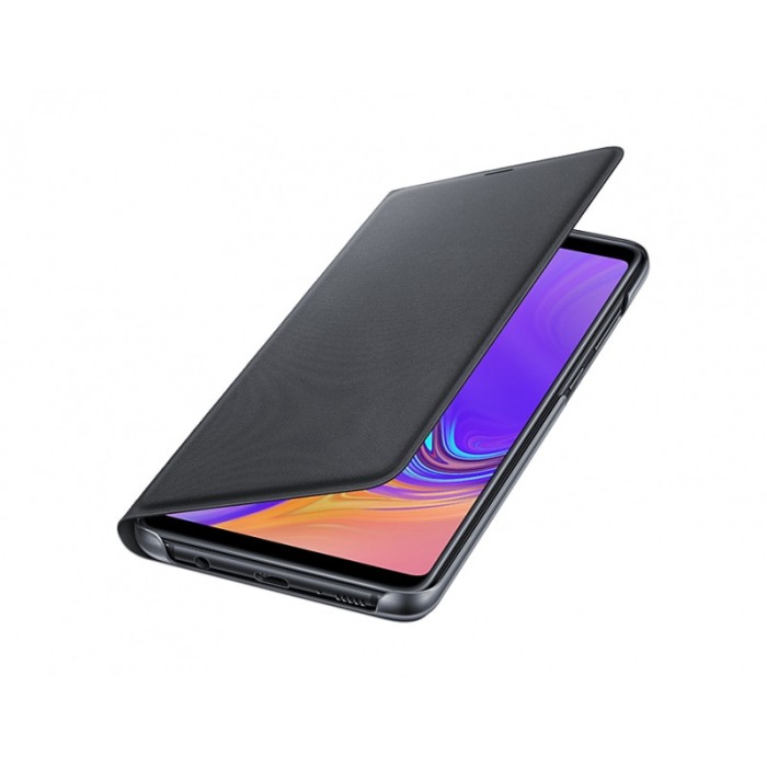 Husa Samsung Galaxy A9 (2018), Flip Wallet, Neagra EF-WA920PBEGWW