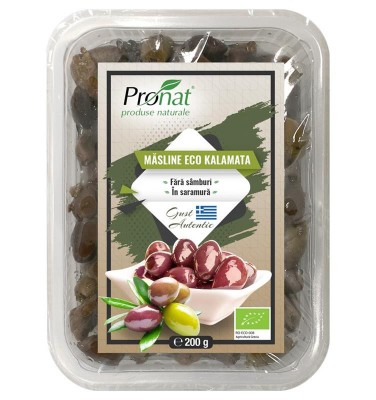 Masline Kalamata fara Samburi in Saramura Bio 200gr Pronat foto