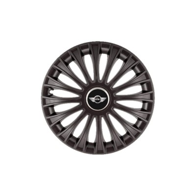 Set 4 Capace Roti 15 inchi (R15) Dino Negru, Compatibile cu Minicooper foto