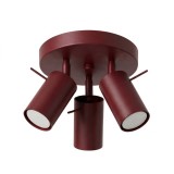 Plafonieră Ring 3P Burgundy