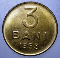 R.025 ROMANIA RPR 3 BANI 1953 XF/AUNC foto