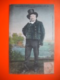 HOPCT 505 Y BARBAT CU JOBEN DIN NORMANDIA 1912 -FRANTA -TCV-COSTUM SI COAFURA / COSTUME TRADITIONALE -EUROPA -CIRCULATA