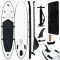 vidaXL Set de placa SUP gonflabila, negru ?i alb
