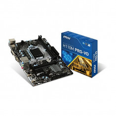 Placa de Baza MSI H110M PRO-VD mATX LGA1151 foto