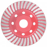 Disc de polizare diamantat tip cupă, cu turbo, 115 mm