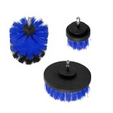 Set 4 accesorii pentru perii, Jeswo, Plastic/Nailon, Albastru