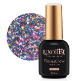 Cumpara ieftin Top Coat LUXORISE - FlakesGlow, Unicorn Magic 10ml