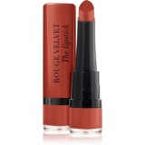 Bourjois Rouge Velvet The Lipstick ruj mat culoare 53 Caramel Sal&eacute; 2.4 g