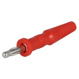 Mufă Banană 4mm 10A 60VDC Roșie Neizolată