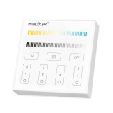 Telecomanda alba Mi-Light MiBoxer cu 4 zone, montata pe perete, control al temperaturii si luminozitatii culorii DIM+CCT B2