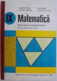 Matematica. Geometrie si trigonometrie. Manual pentru clasa a IX-a &ndash; Augustin Cota (1987)