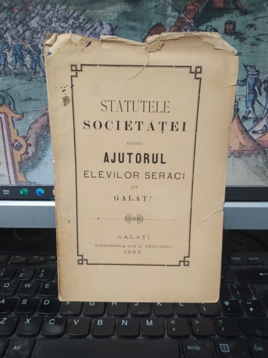 Statutele Societăței pentru Ajutorul Elevilor săraci din Galați, Tipografia Ion G. Nebuneli, Galați 1894, 054