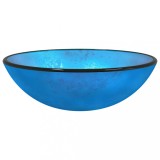 Cumpara ieftin Chiuveta din sticla securizata, albastru, 42x14 cm