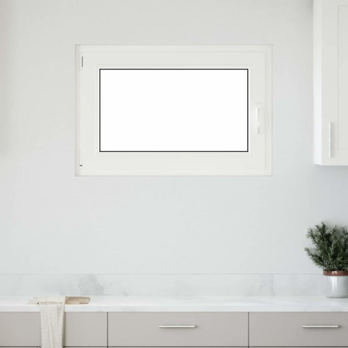 Fereastră de subsol &bdquo;RISOR&rdquo; 90x50 cm oscilo-batantă DIN st&acirc;nga, albă