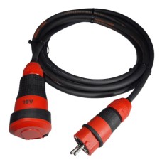 Cordon prelungitor 5 metri Titanex H07RN-F cablu cauciucat 3G2.5 16A 230V IP54 rezistenta sporita la impact