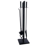 Cumpara ieftin Set accesorii semineu, suport cu 4 piese, 81 cm, Strend Pro