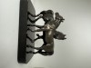 Statueta superba Pereche de cai dupa Pierre-Jules M&ecirc;ne