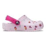 Saboti Crocs Toddler Classic Printed Clog Roz - Ballerina Pink