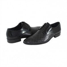 Pantofi eleganti barbati piele naturala - Saccio negru - Marimea 41