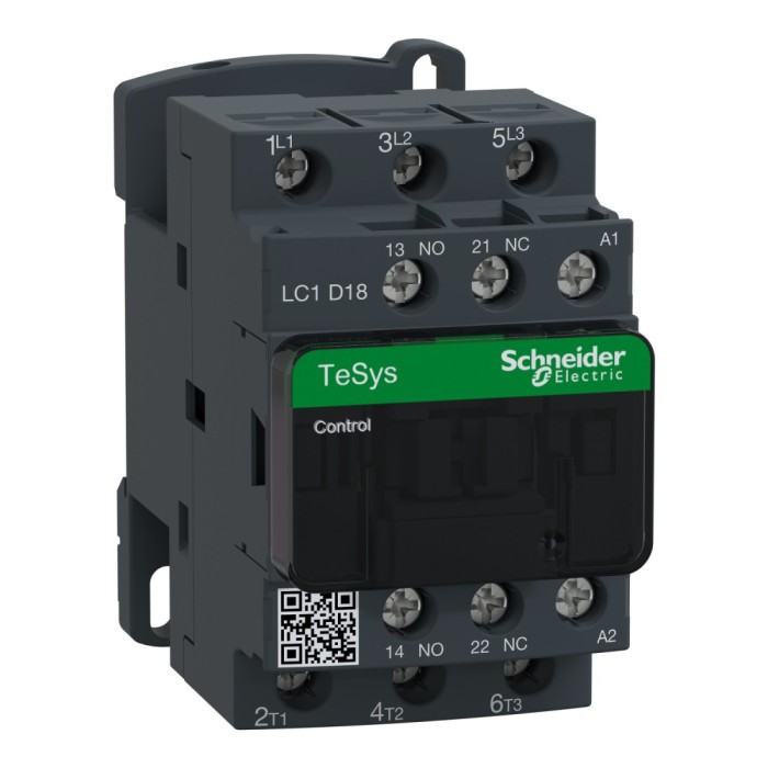 Contactor 18A 3P 3ND AC-3 230V TeSys Schneider LC1D18P5