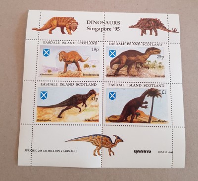 SCOTLAND DINOZAURI-ANIMALE PREISTORICE MINI COALA MNH foto