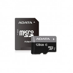 Card ADATA microSDXC 128GB Clasa 10 UHS-I cu adaptor SD foto