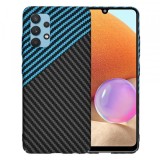 Husa pentru Samsung Galaxy A32 A325, Techsuit, Carbonite FiberShell, Neagra Bleu