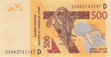 Bancnota Statele Africii de Vest 500 Franci 2025 - P419D UNC ( Mali - vezi descriere )