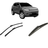 Cumpara ieftin Set 3 stergatoare JEEP COMPASS (MP, M6, MV, M7) 2016-2022, pentru parbriz si luneta, Bosch Twin-Aerotwin