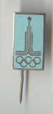 Insigna Olimpica a XXII Olimpiada Moscova Rusia 1980 Cercuri Olimpice