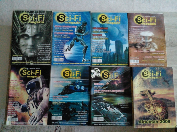 Lot 8 reviste Sci-Fi +almanahul revistei pe 2009