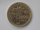 2500 LIRA 1991 TURCIA