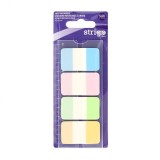 Etichete Indexare Strigo cu Rigla, 4A 20 File, Culori Pastel