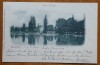 Carte postala clasica, Bucuresti, Parcul Cismigiu, circulata, 1900, Fotografie