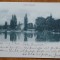 Carte postala clasica, Bucuresti, Parcul Cismigiu, circulata, 1900