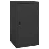 vidaXL Dulap Șa Antracit 53x53x105cm Oțel - Vestiar Ecvestru Blocabil cu Raft &amp; C&acirc;rlige Ajustabile