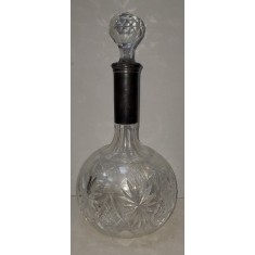 Carafa din cristal si montura din argint, Germania, Secol XIX