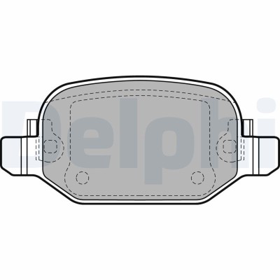 DELPHI LP2475 set placute frana,frana disc foto