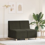 vidaXL Fotoliu cu pernă 2 pcs Verde 55 cm Piele ecologică de suede
