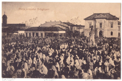 982 - DRAGASANI, Valcea, Market, Romania - old postcard - unused foto