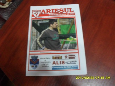 program Ariesul Turda - Unirea Alba I. foto