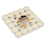 Lumanari tip Pastila Ecru cu Aroma de Vanilie, 25 buc, &Oslash;3.5 cm, CMCLASS