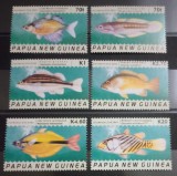 Papua Noua Guinee 2003 pești, fauna marina serie 6v nestampilata